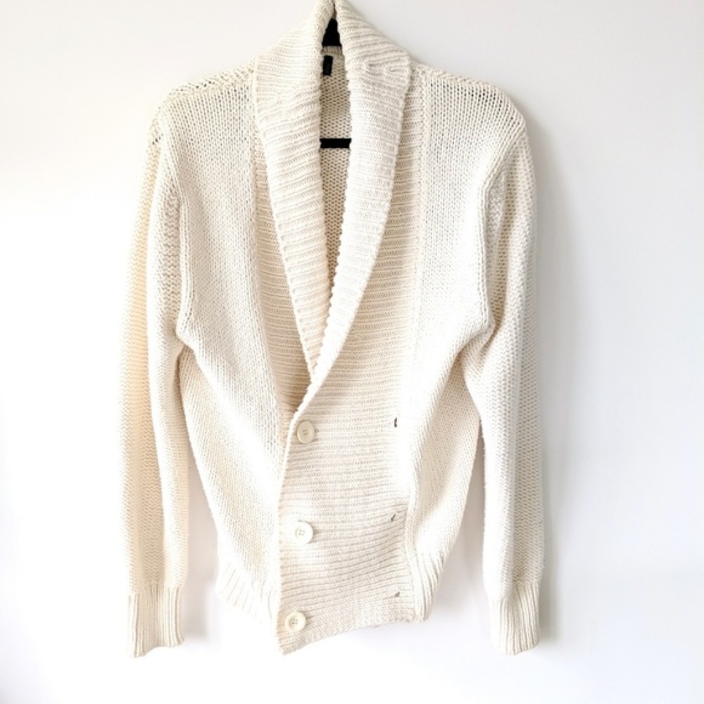 Zara × Chunky White Cardigan